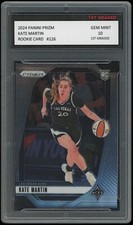 Kate Martin 2024 Panini Prizm WNBA Las Vegas Aces 1st Graded 10 Rookie Card #126