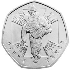 Victoria Cross Heroic Acts  50 pence coin 2006