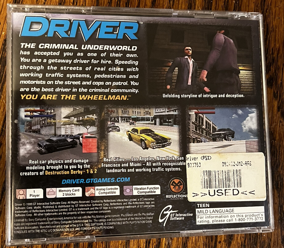 DRIVER2 北米版　PlayStation 北米版PS]Driver2(中古) - huck-fin