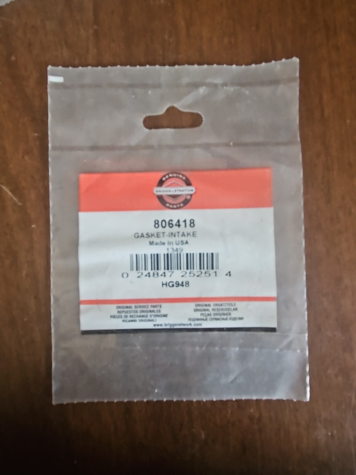 Official Briggs and Stratton 795123 Gasket-Intake