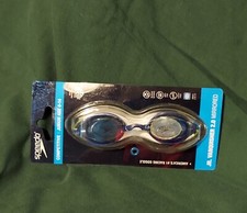 Speedo Mirrored Swim Anti-Fog Racing Goggles, Junior Age 6-14 New In Package