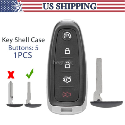 For 2013 2014 2015 2016 Ford Escape Titanium Remote Key Fob Uncut Shell Case 5B