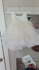Beautiful White Flower Girl Dress for Weddings  Formal Events