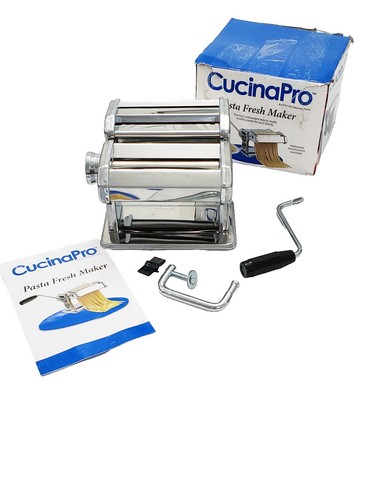 CucinaPro Deluxe Pasta Maker with Attachments for Spaghetti