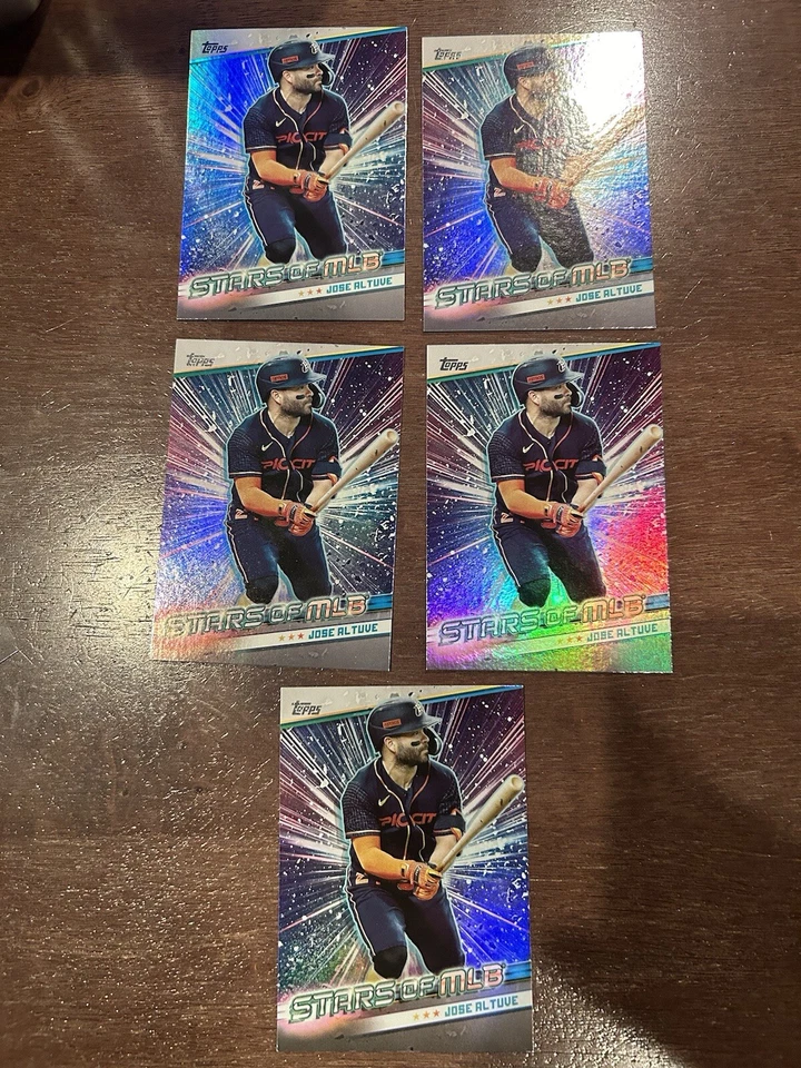 2024 Topps Series 2 - Stars of MLB #SMLB-40 Jose Altuve Astros - 5 cards - Image 2 of 4