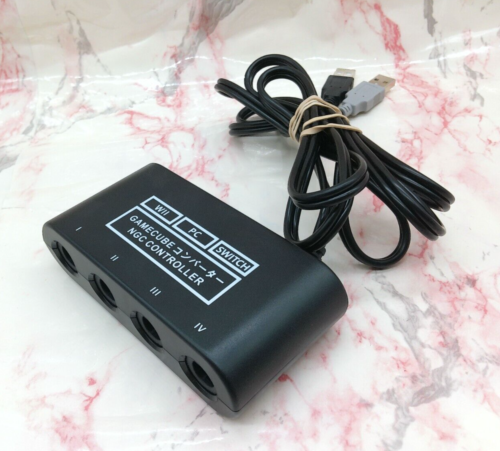 NGC GameCube Controller Adapter Converter for Nintendo Switch/Wii U/PC USB - Afbeelding 1 van 6