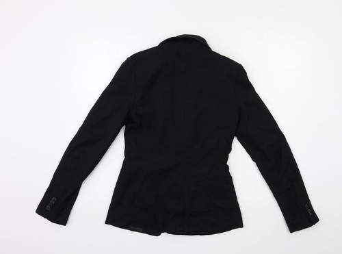H&M Womens Black Polyester Blend Blazer Size 6 - Picture 2 of 12