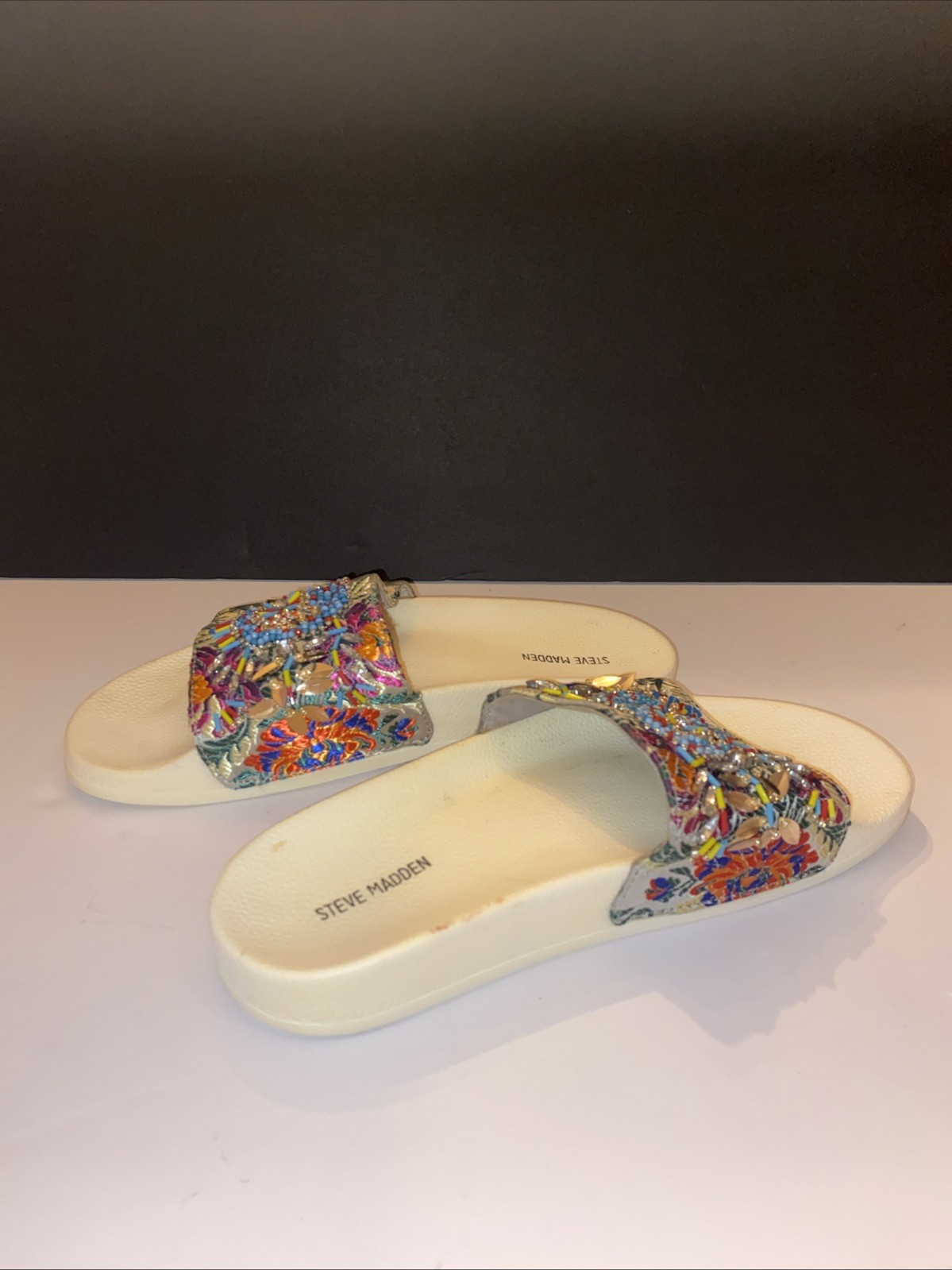 Steve Madden Spark Slides – Size 8– Multicolored … - image 2