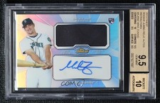 2013 Finest Jumbo Relic Rookie Refractor Mike Zunino BGS 9.5 GEM MINT Auto 0s3