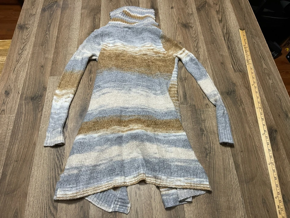 Element Sweater, Women's Size Medium, Brown White Grey Cardigan Long Sleeve - Image 2 of 4