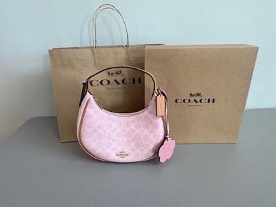 Coach CDW86 Emily Shoulder Bag Signature Canvas Powder Pink | eBay