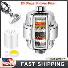20 Stage Shower Head Filter Purifier with Filter for Hard Water Softener