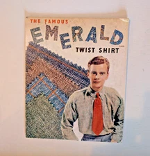 Vintage American Advertising Board Emerald Twist Shirt  1940's