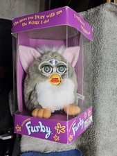 1998 Tiger Electronics Furby - Model 70-800 Grey And White New In Box Not Opened