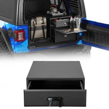 1x Storage Drawer Cargo Box Fit 2015-2025 Jeep Wrangler JK JL Ford Bronco 4Door