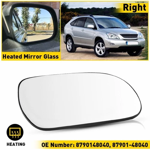 For RX Lexus 300 330 350 400H 2004-2009 Right Passenger Side Mirror Heated Glass