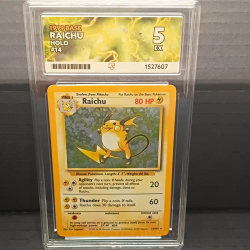 Wizards of the Coast Raichu 14/102 Base Set Holo Rare English 1999 ACE 5