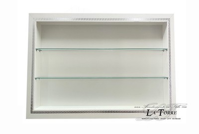 Klassische Hängevitrine Wand Klassischer Stil Rahmen Box TV Tür nach Maß