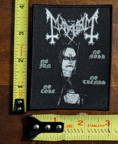 Mayhem Euronymous Patch Immortal Emperor Rotting Christ Marduk Enslaved Samael