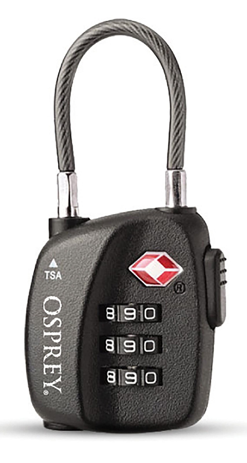 Osprey TSA 3 Dial Cable Lock Black, O/S mFDg