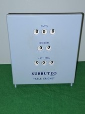 1960s 1970s Subbuteo Cricket Set TC-N Scoreboard Earliest Version Light Blue