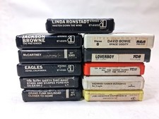 Lot Of 11 Classic Rock 8 Track Tapes: Eagles,Bowie,Hendrix,Grand Funk