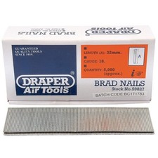 Image of Makita F-33948 16 Gauge 32mm Galvanised Brad Nails (2,000 Pack) - 16Ga Straight 