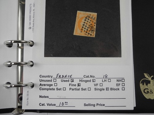 FRANCE, Amazing assortment of Classic Stamps in dealer pages(binder NOT included - Picture 8 of 22