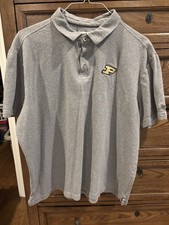 Tommy Bahama Purdue Boilermakers Men's Gray Striped Short Sleeve Polo Shirt 2XL