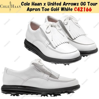 Cole Haan x United Arrows OG Tour Schürze Zehe Golf weiß C42166 Herren Gr.