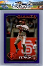 2024 Topps #290 Thairo Estrada Royal Blue