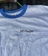 90s XL Anvil Grey UPS Freight Shirt #UPS USA Made 100% Cotton