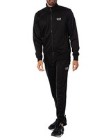 Ea7 Trainingsanzug Mit Logo Und ReißVerschluss, Schwarz - XXL
