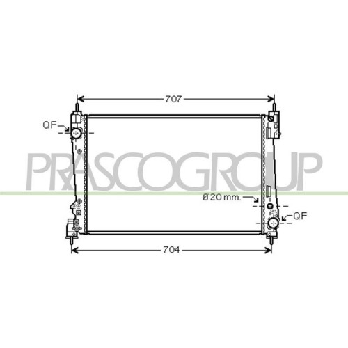 Kühler Motorkühlung Prasco AA210R006 Aq für Alfa Romeo Chrysler Fiat Lancia - Bild 1 von 2