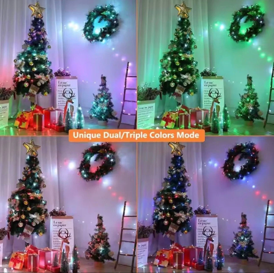 RGB-IC LED Light String USB Bluetooth&Remote WS2812B Fairy Lights Festoon Waterp - Image 4 of 4