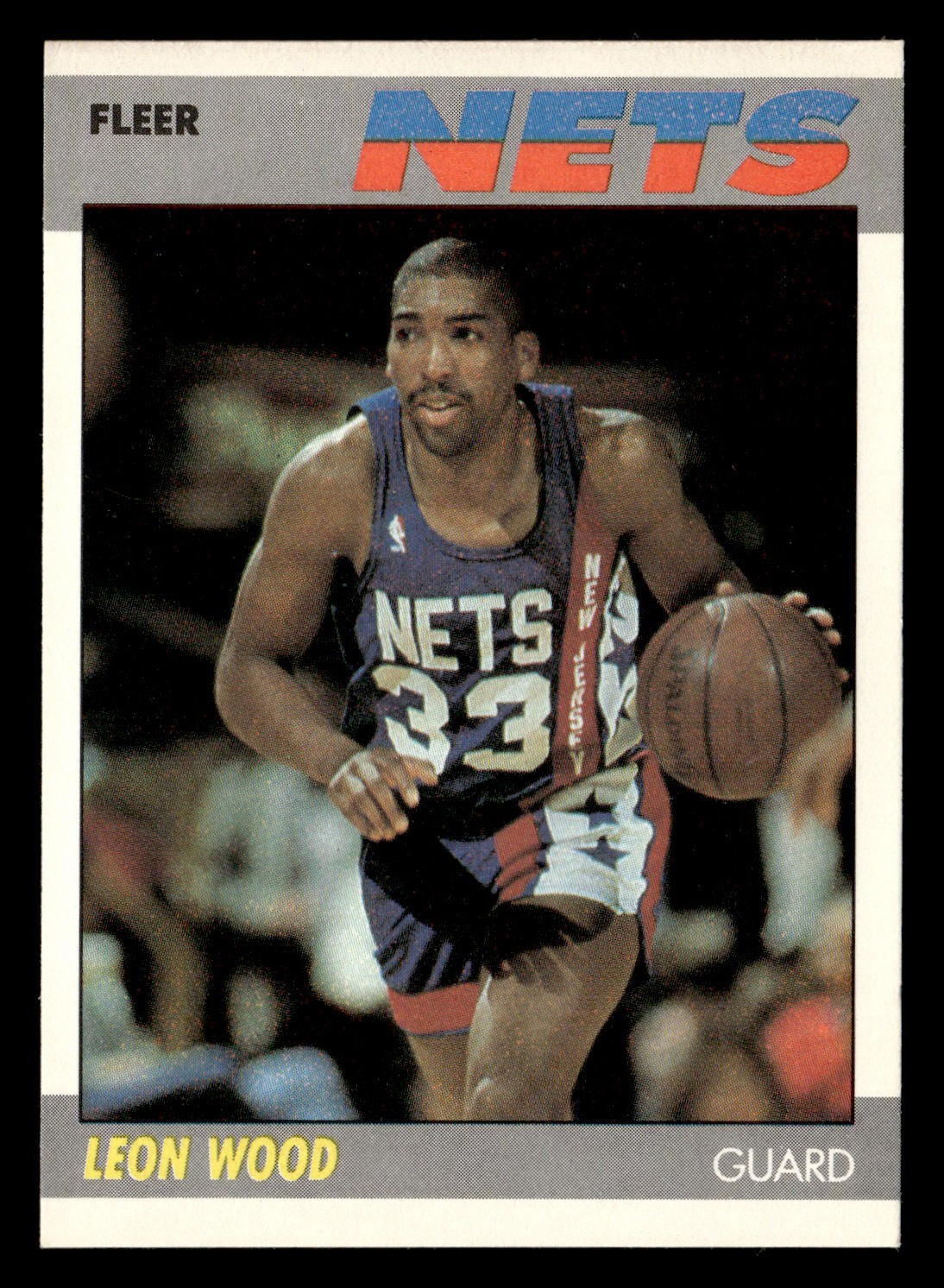 1987-88 Fleer #127 Leon Wood NM