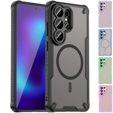 For Samsung Galaxy S26 Ultra S25 FE S24 S23 S22 Shockproof Matte Mag Safe Case