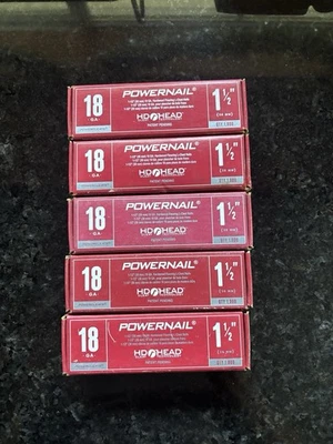 Powernail L150185 18-Gauge 1-1/2-Inch Length L-Cleat Flooring Nails (5000 ct)