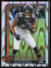 2025 Topps Chrome #55 Roschon Johnson Ray Wave Refractor