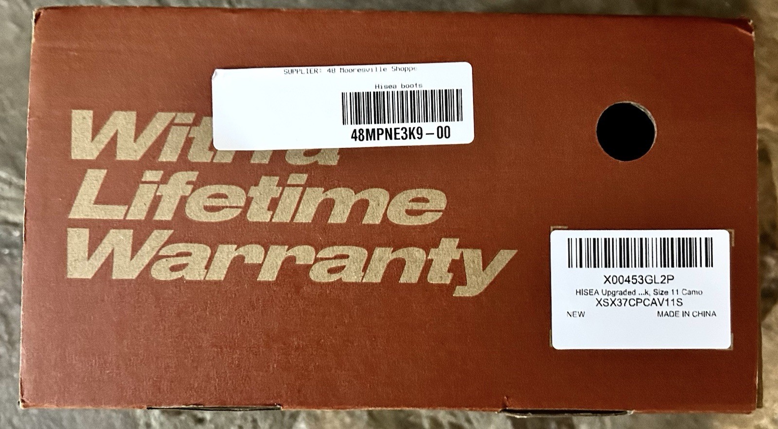 Hisea Strider Camo 3 Excursion Pro Ankle Rubber Boots, Camo, Men’s 11 - NWB