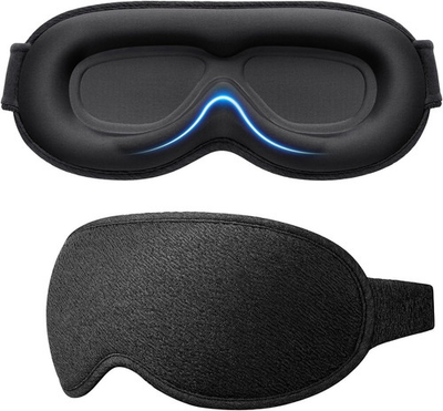 #ad #ad 100% Blackout Sleep Eye Mask for Women Men Zero Eye Pressure Sleeping Mask Er $14.59