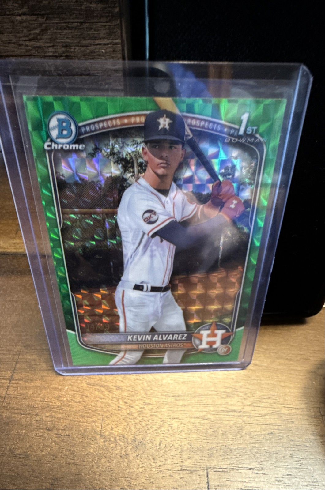 2025 Bowman Chrome - Kevin Alvarez #BCP-227 Green Geometric Refractor /99