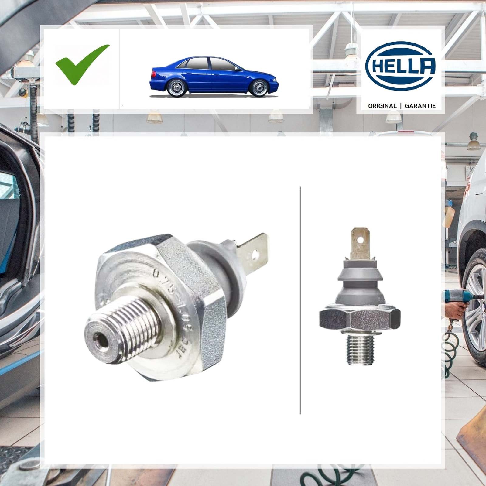 Öldruckschalter Hella für Audi 100 4A2, C4 2.4 D
