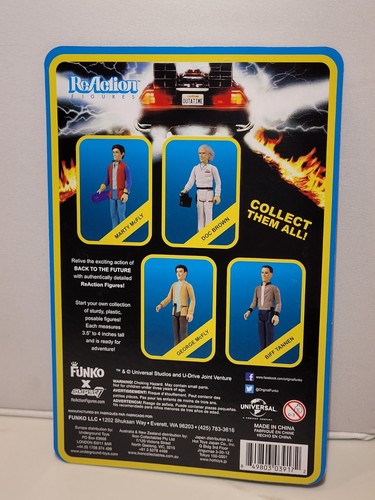 Unpunched Set Back To The Future Reaction 4 Figures MARTY DOC BIFF GEORGE MCFLY - Picture 9 of 10