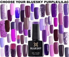 BLUESKY GEL NAIL POLISH LILAC LAVENDER PURPLE MOST POPULAR COLORS UV LED SOAKOFF