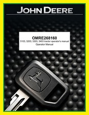 John Deere OMRE268160 5103, 5203, 5303, 5403 tractor operator's manual