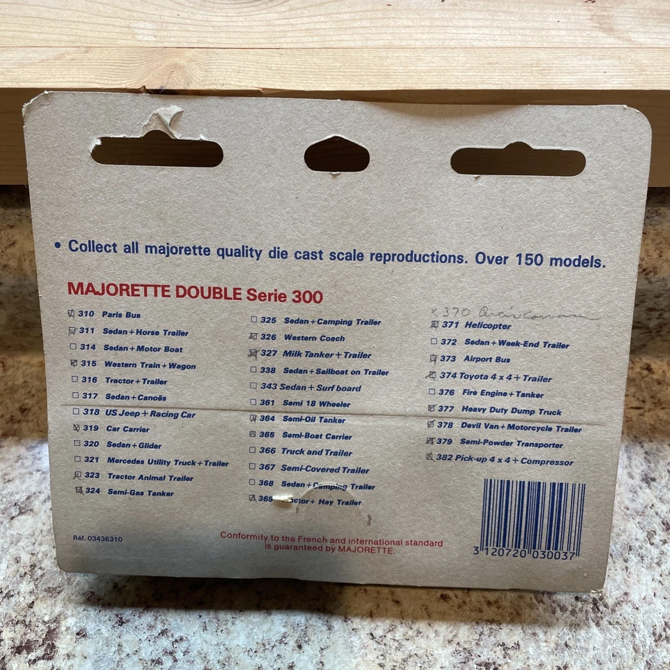 Camión cisterna de leche Majorette doble remolque hecho en Francia 1/67 #327  Foto 4 de 4