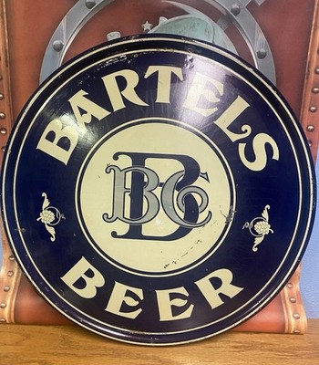 sapporo ヴィンテージ BEER バレルサイン BAR バー 非売品 レア Bartels Beer Charger Sign Chas Shonk Litho Beer Sign Bartels