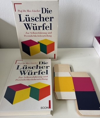 Prof. Dr. Max Lüscher: Die Lüscher Würfel Buch + 6 Würfel ECON Selbsterfahrung