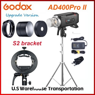 US Godox AD400Pro II 400Ws Outdoor Flash with S2 bracket+280cm tripod Kit